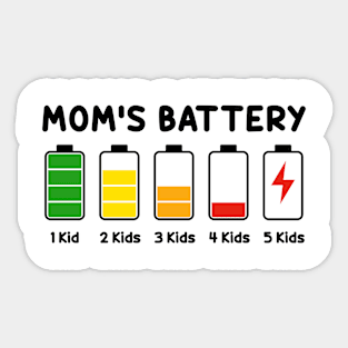 Mom's Low Battery Funny Mother's Day Sticker